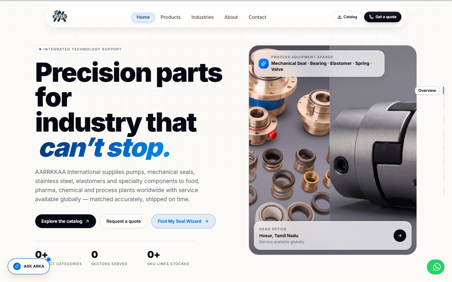 AARRKKAA - Website screenshot