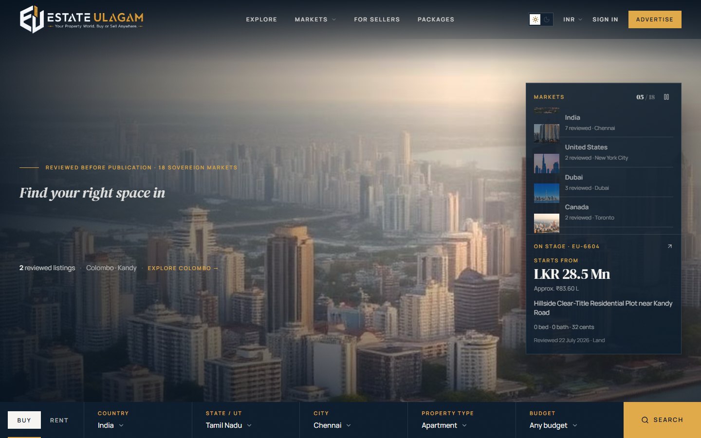 Estate Ulagam - Property Discovery Platform screenshot